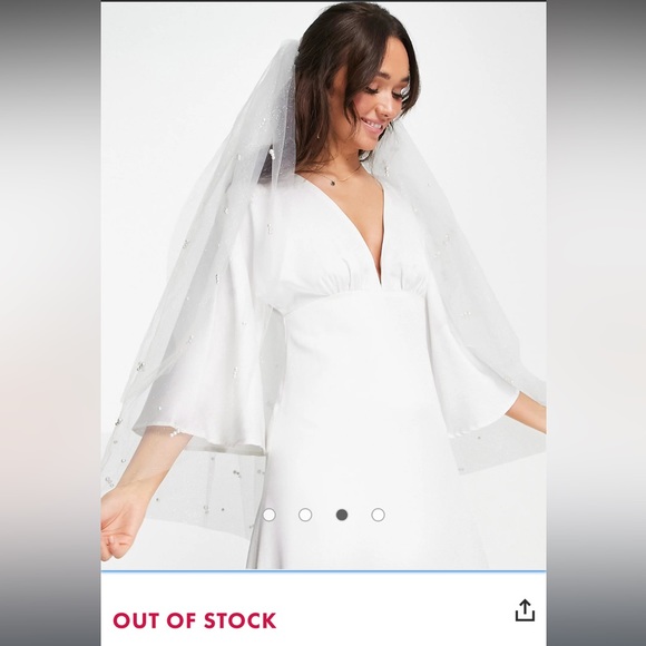 ASOS Y.A.S Bridal low back maxi dress in white - Picture 2 of 9